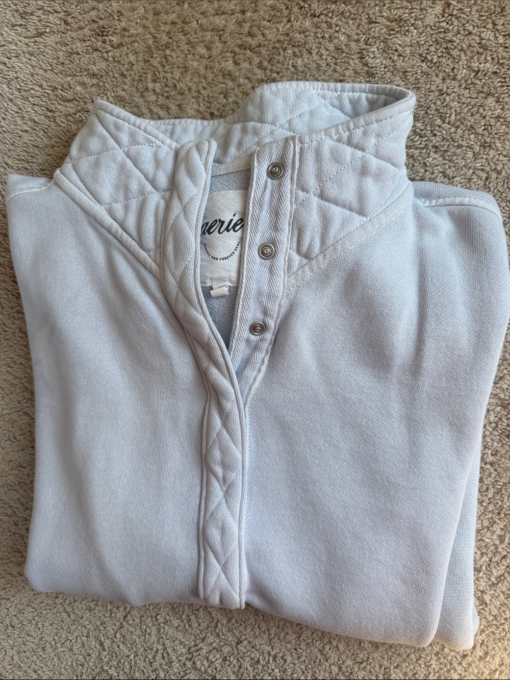 Aerie Oh Snap Sweatshirt - Light Blue